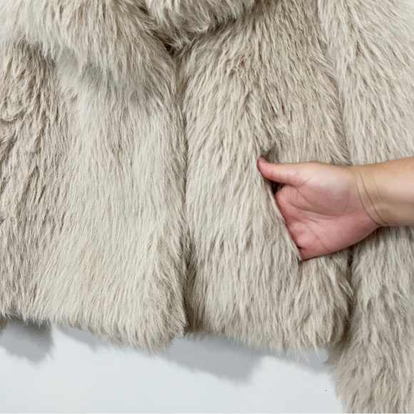 Zara Faux Fur Shaggy Jacket Size Medium - Picture 3 of 10